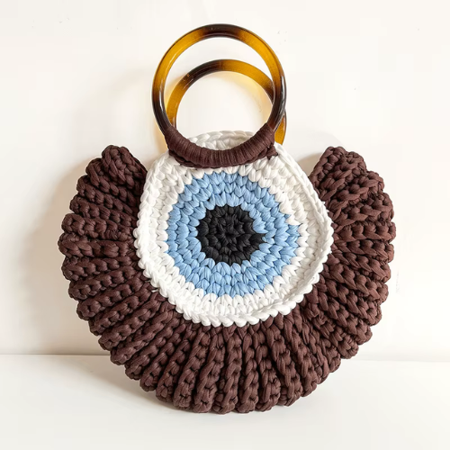 STEFFIE™ | Sac en Crochet avec Poignée Ronde