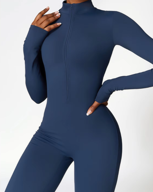 ELISE™ | Jumpsuit à Manches Longues Zippé