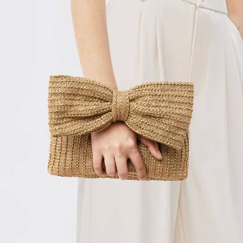 LENNIE™ | Pochette en Paille Légère