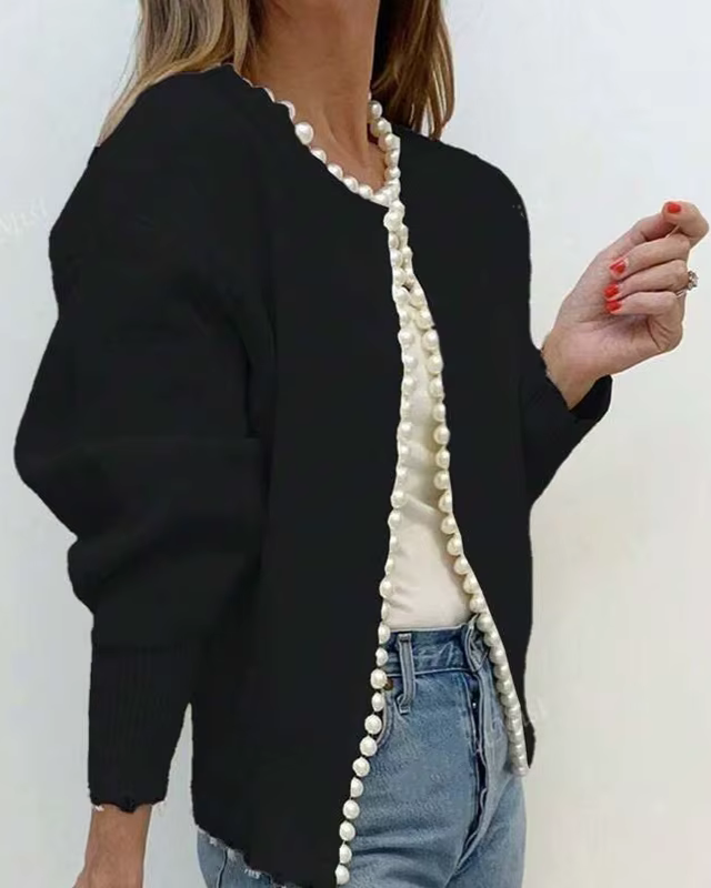 IRIS™ | Cardigan Élégant à Perles