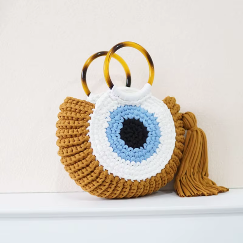 STEFFIE™ | Sac en Crochet avec Poignée Ronde