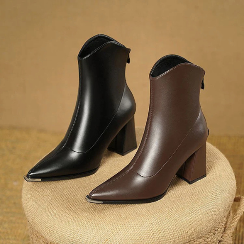 TOVA™ | Bottes à Pointe Chrome